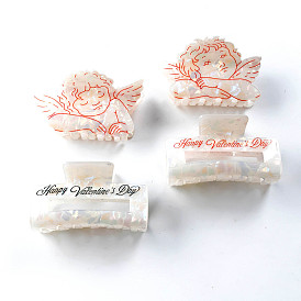 Valentine's Day PVC Claw Hair Clips for Women
