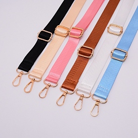 Adjustable Polyester Shoulder Straps, with Zinc Swivel Clasps, for Bag Straps Replacement Accessories, Light Gold