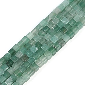 Естественный зеленый авантюрин бисер нитей, кубические