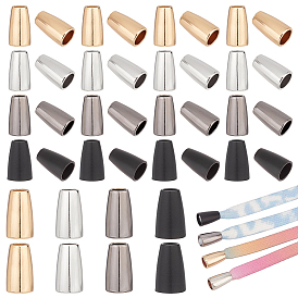 80шт. 4 цвета сплав наконечники шнура, конусный веревочный замок, замена шнурка на толстовке