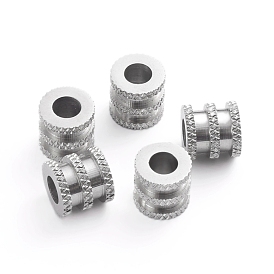201 billes d'acier inoxydable, Perles rainurées, colonne, 