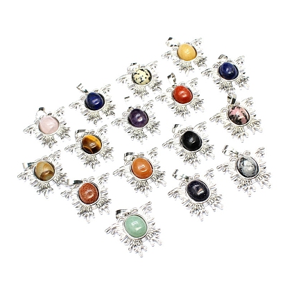 Gemstone Pendants, Butterfly Charms