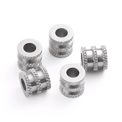 201 billes d'acier inoxydable, Perles rainurées, colonne, 