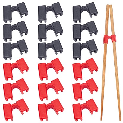 20Pcs 2 Colors Plastic Chopsticks Aid