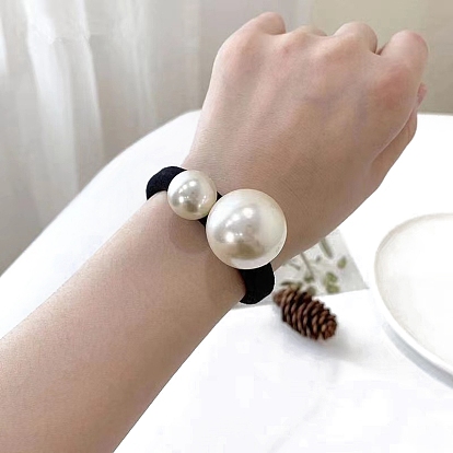 Plastic Pearl Hair Ties, Hair Accessories for Women & Girls