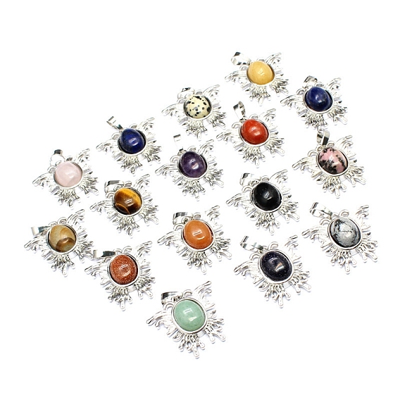 Gemstone Pendants, Butterfly Charms