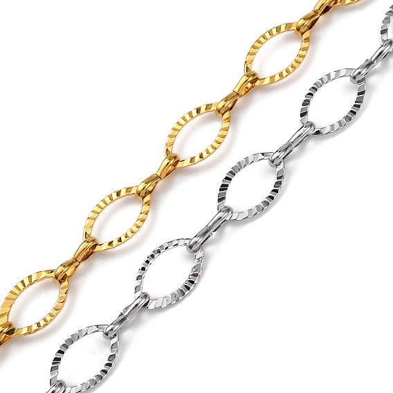 304 цепи овальные из нержавеющей стали, ионное покрытие (ip), несварные, с катушкой