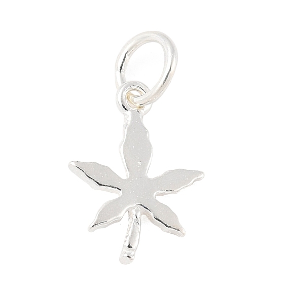 925 подвески из стерлингового серебра в виде кленовых листьев, с перемычками и 925 штампом