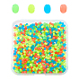 1000 piezas de perlas de silicona, oval, cuentas focales