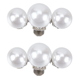 Пластиковое украшение для обуви с имитацией жемчуга, съемные пряжки для обуви, со сплавочной фурнитурой