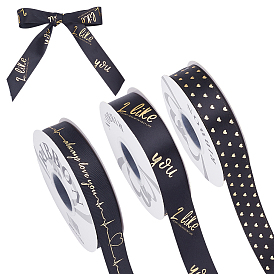 3 рулоны 3 стили полиэфирной ленты, для упаковки подарков