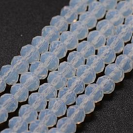 Opalite Bead Strands, Rondelle, Faceted