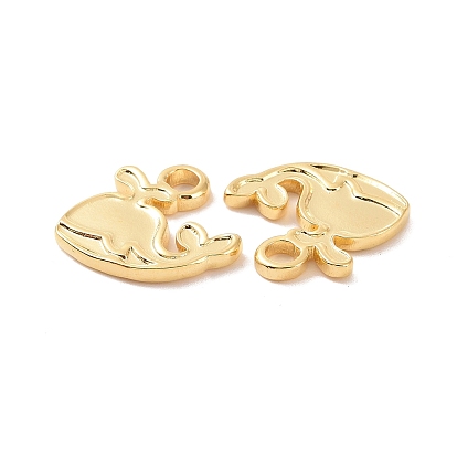 Ion Plating(IP) 304 Stainless Steel Enamel Settings, Dolphin Charms