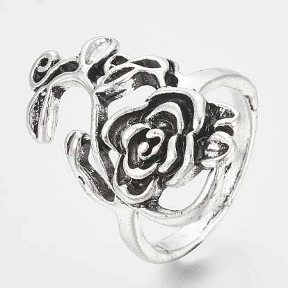 Alloy Finger Rings, Chunky Rings, Rose