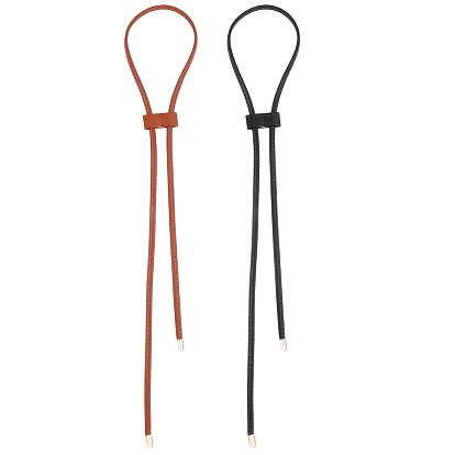 2 шт 2 цвета pu кожаный шнурок для сумки-ведра