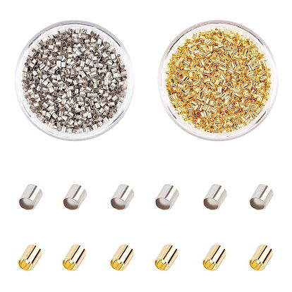 Brass Crimp Beads, Tube