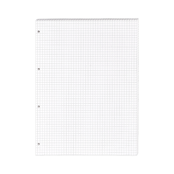 60 pièces de papier de remplacement rectangulaire à trous, papier à relier