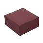 Square Leather Bracelet & Bangle Gift Boxes with Black Velvet, 8.5x9x4.3cm
