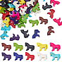 60 pièces 10 perles de cheval en turquoise synthétique teintées de différentes couleurs