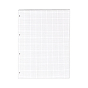 60 pièces de papier de remplacement rectangulaire à trous, papier à relier