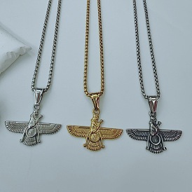 304 Женские подвески-ожерелья из нержавеющей стали с символом орла Фарвахар