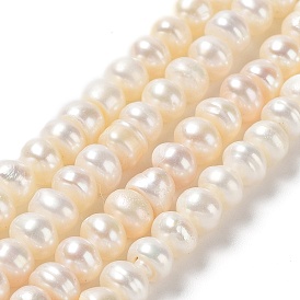 Brins de perles de culture d'eau douce naturelles, Note 2 un, rondelle