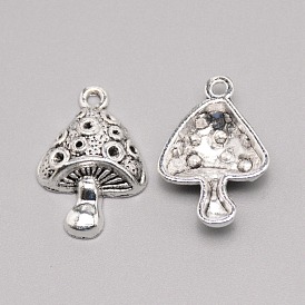 Tibetan Style Alloy Pendants, Mushroom