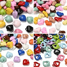 Акриловые подвески с запекаемой краской, сердце