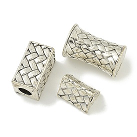 Tibetan Style Alloy European Beads, Cadmium Free & Lead Free, Large Hole Beads, Antique Silver