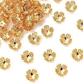Embouts de perles en laiton shegrace, sans cadmium et sans nickel et sans plomb, fleur