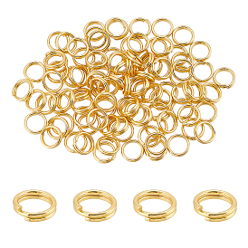 2 пакеты латунные разъемные кольца, кольца с двойной петлей