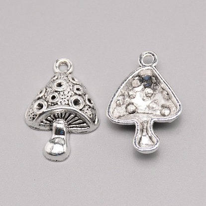 Tibetan Style Alloy Pendants, Mushroom