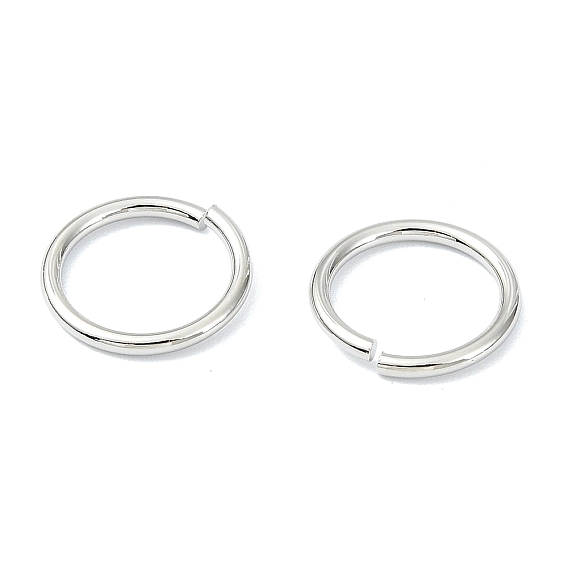 SHEGRACE 30G Brass Open Jump Rings, Saw Cut Round, Cadmium Free & Nickel Free & Lead Free