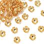 SHEGRACE Brass Bead Caps, Cadmium Free & Nickel Free & Lead Free, Flower