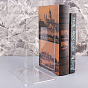 Non-Skid Transparent Acrylic Bookend Display Stands, Desktop Heavy Duty Book Stopper for Shelves, Teachers' Day, L-Shape