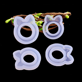 Rabbit Shape Ring Silicone Molds, Resin Casting Molds, for UV Resin, Epoxy Resin Jewelry Making