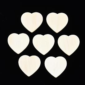 Unfinished Wood Heart Cutout Shape, for DIY Painting Ornament Christmas Home Decor Pendants