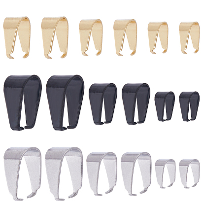 72 шт. 9 стили 201 и 304 защелкивающиеся дужки из нержавеющей стали