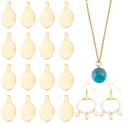 16pcs Zahnstange, die Messingcharme überzieht, Blatt Charme, Bleifrei und cadmium frei, langlebig überzogen