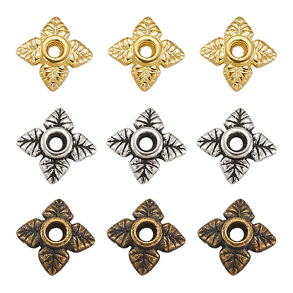 Сплав тибетский стиль шарики, 4-лепесток, цветок