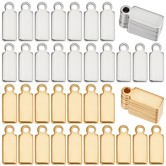 100 шт. 2 цвета 304 удлинитель цепи из нержавеющей стали, прямоугольные