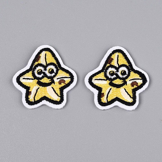 Аппликации в виде звезд, компьютеризированная вышивка тканью утюжок на / шить на заплатках, аксессуары для костюма