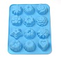 Food Grade Silicone Molds, Fondant Molds, For DIY Cake Decoration, Chocolate, Candy, UV Resin & Epoxy Resin Jewelry Making, Flower & Heart & Star