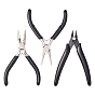 3 шт. 3 стили наборы плоскогубцев для ювелирных изделий из углеродистой стали, включая круглогубцы, острогубцев, кусачки