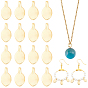 16Pcs Rack Plating Brass Charms, Leaf Charms, Lead Free & Cadmium Free, Long-Lasting Plated