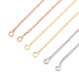 Латунь кабель цепи ожерелье изготовление, с 304 из нержавеющей стали омара застежками, без свинца и без кадмия, долговечный, стойки покрытие
