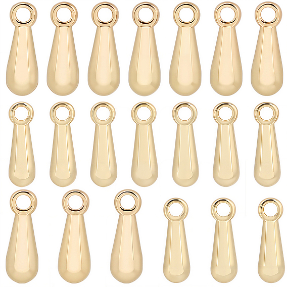20 шт 2 стили латунные подвески, падение удлинителя цепи, долговечный, слеза