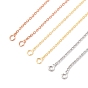Латунь кабель цепи ожерелье изготовление, с 304 из нержавеющей стали омара застежками, без свинца и без кадмия, долговечный, стойки покрытие