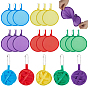20Pcs 5 Colors Polyester Foldable Flying Disc Fans