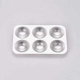 Aluminum Art Paint Tray Palettes, Paint Tray for Kids Watercolor Painting, Rectangle
